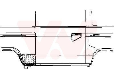 Bagskærm / Karrosseriside VAN WEZEL 5870141 VAN WEZEL 5870141: Bagskærm karrosseriside Jeep PATRIOT 2012