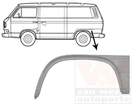 VAN WEZEL Passaruota 5870145 prezzo Sponda laterale Volkswagen 362 5870145 VAN WEZEL