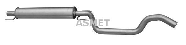ASMET Midtre lydpotte 05.233 05.233 Mellomlyddemper OPEL REKORD ASMET
