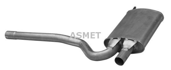ASMET Stredný tlmič výfuku 06.010 06.010 Stredný tlmič AUDI Q7 ASMET