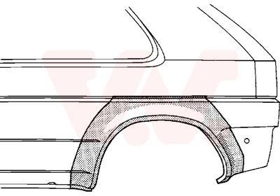 Passaruota VAN WEZEL 5880147 VAN WEZEL 5880147 Sponda laterale Volkswagen VENTO 2012