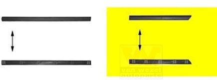 VAN WEZEL Modanatura decorativa / protettiva, Portiera 5880425 5880425 costo Modanatura VAN WEZEL Volkswagen TOURAN