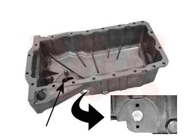 VAN WEZEL Bunnpanne 5888073 Olje sump VAN WEZEL Volvo V60 5888073