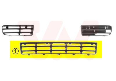 VAN WEZEL Ventilatiegrille, bumper 5888590 VAN WEZEL 5888590 Ventilatiegrille, bumper