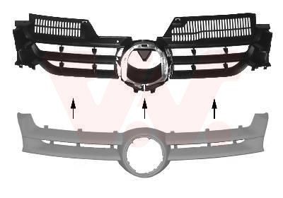 VAN WEZEL Grill 5894510 VAN WEZEL 5894510 Grill VOLKSWAGEN California T6 Buss (SGC, SGG, SHC) 2.0 TDI 90 hj 2020