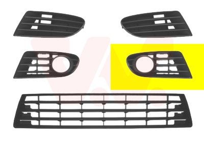 VAN WEZEL Grille de ventilation, pare-chocs 5895593 VAN WEZEL 5895593 Grille de ventilation, pare-chocs VOLKSWAGEN Golf Plus / Crossgolf (5M1, 521) 2.0 FSI 150 CV 2008