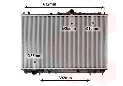 VAN WEZEL Radiatore motore 59002124 VAN WEZEL 59002124 Radiatore acqua motore Volvo S40 1 prezzo