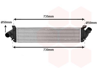 VAN WEZEL Intercooler 59004134 VAN WEZEL 59004134 Intercooler VOLVO S40 II (MS, 544) 1.8 FlexFuel 125 hk 2008