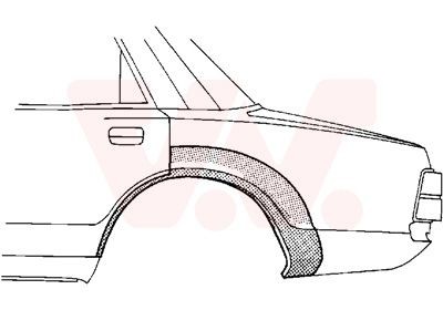 Passage de roue VAN WEZEL 5944147 VAN WEZEL 5944147: Passage de roue Volvo S80 2003