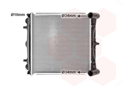 VAN WEZEL Radiator, motorkjøling 74002037 VAN WEZEL 74002037 Radiator, motorkjøling