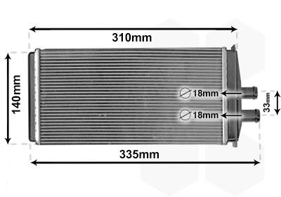 VAN WEZEL Výmenník tepla vnútorného kúrenia 76006016 Výmenník tepla vnútorného kúrenia VAN WEZEL Volkswagen T-ROC 76006016