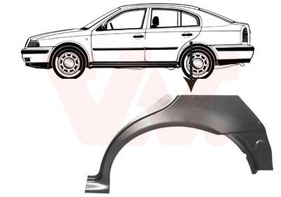 VAN WEZEL Painel lateral 7620147 VAN WEZEL 7620147 Painel lateral Skoda Rapid NH3 preço
