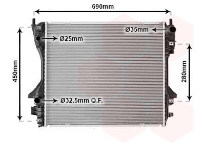 VAN WEZEL Kylare 77002040 VAN WEZEL 77002040 Kylare Jaguar XJ Sedan original