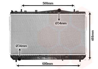 Engine radiator VAN WEZEL 81002052 VAN WEZEL 81002052 Daewoo TACUMA 2017 Radiators price