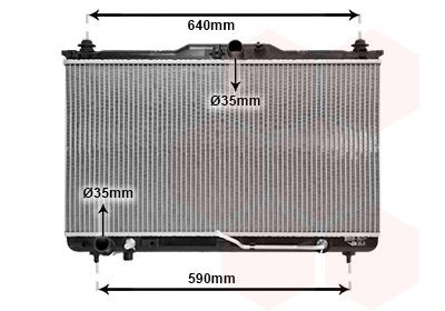 VAN WEZEL Radiator, motorkjøling 82002114 Radiator motor VAN WEZEL Hyundai COUPE 82002114