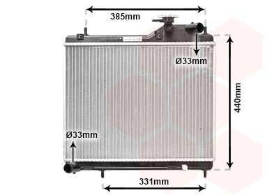 VAN WEZEL Radiator, motorkjøling 82002125 Radiator Hyundai LC 82002125 VAN WEZEL