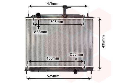 VAN WEZEL Radiateur 82002170 Radiateur van de motor VAN WEZEL i10 82002170 goedkoop