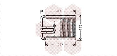 VAN WEZEL Radiateur de chauffage 82006168 82006168 Radiateur de chauffage VAN WEZEL KIA SPORTAGE