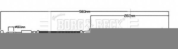 BORG & BECK Remslang BBH8484 Remslangen HYUNDAI BORG & BECK BBH8484