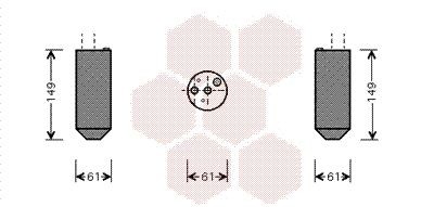 VAN WEZEL Filtre déshydratant, climatisation 8300D029 8300D029 Filtre déshydrateur KIA CERATO VAN WEZEL