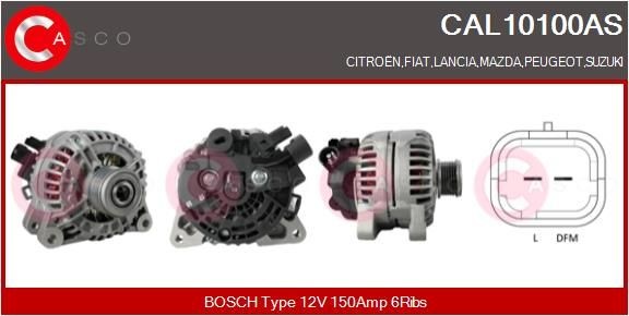 CASCO Δυναμό CAL10100AS CASCO CAL10100AS Δυναμό αυτοκινήτου FIAT ULYSSE κόστος