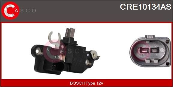 CASCO Generatorregulator CRE10134AS CASCO Laderegulator PORSCHE CRE10134AS