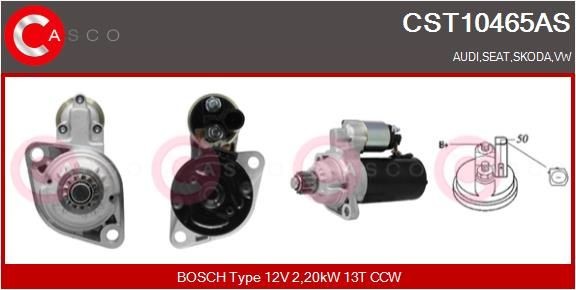 CASCO Motorino avviamento CST10465AS CASCO CST10465AS Motorino avviamento