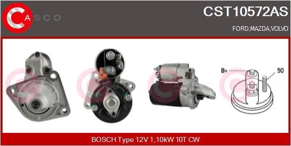 CASCO Starter CST10572AS CST10572AS Starter CASCO FORD TRANSIT CUSTOM