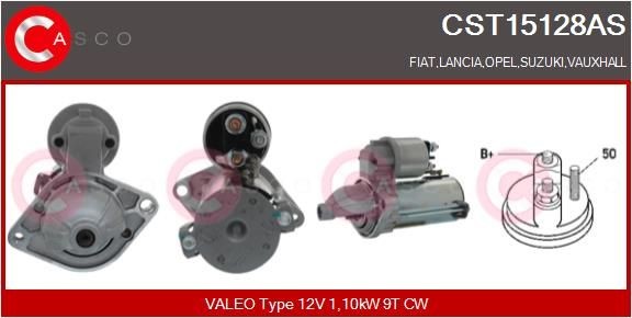 Anlasser CASCO CST15128AS CASCO CST15128AS: Starter Motor Suzuki SWIFT 2019