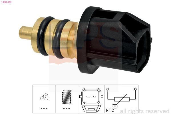 EPS Sonde de température, liquide de refroidissement 1.830.383 EPS 1.830.383 Sonde de température liquide de refroidissement Tucson (TL, TLE) prix