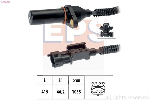 EPS Capteur PMH 1.953.810 1.953.810 Capteur de vilebrequin KIA VENGA EPS