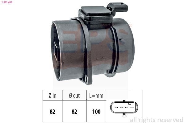 Luftmengdemåler EPS 1.991.455 EPS 1.991.455 Maf sensor MERCEDES-BENZ SLK 2013