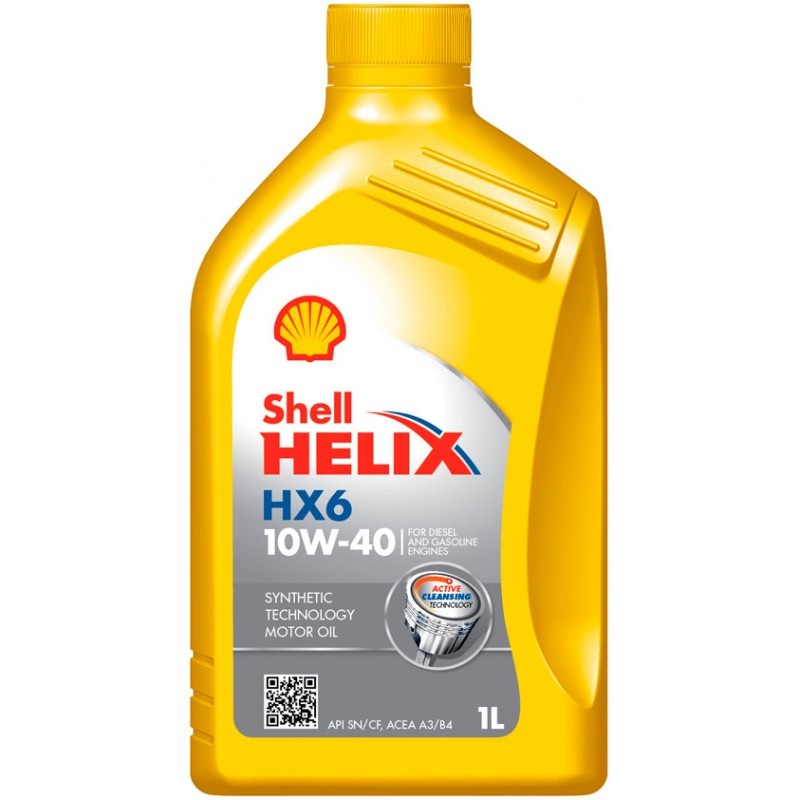 SHELL Motorolja 550046592 SHELL Helix, HX6 550046592 Torkarutrustning 280i Cabriolet 1985
