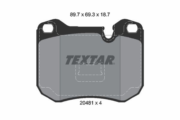TEXTAR Pastilhas de travão 2048102 TEXTAR 2048102 Pastilha de travão Porsche 924 Coupe preço