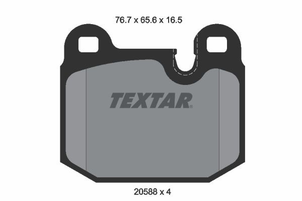 TEXTAR Fékbetét készlet, tárcsafék 2058805 Fékberendezés BMW M1 (E26): Fékbetét készlet, tárcsafék TEXTAR 2058805