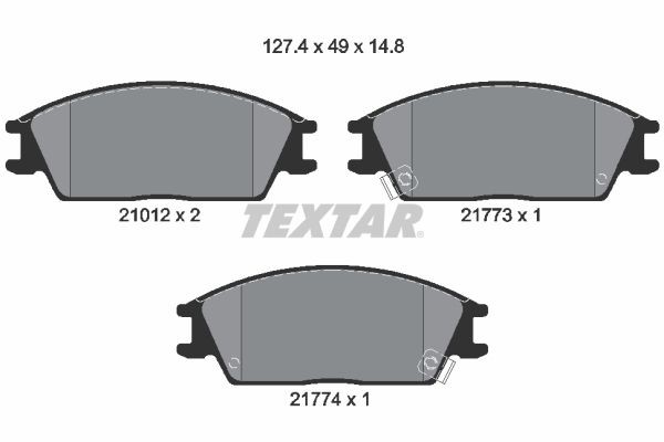 TEXTAR Plaquettes de frein 2101202 TEXTAR 2101202 Plaquettes de frein HYUNDAI Accent II Berline (LC) 1.5 102 CV 2000