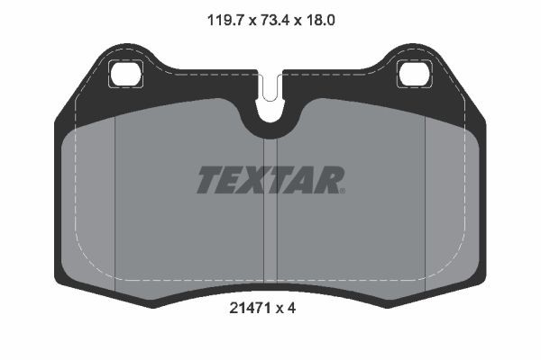 TEXTAR Bremseklosser 2147102 Sportsbremseklosser TEXTAR BMW i3 2147102