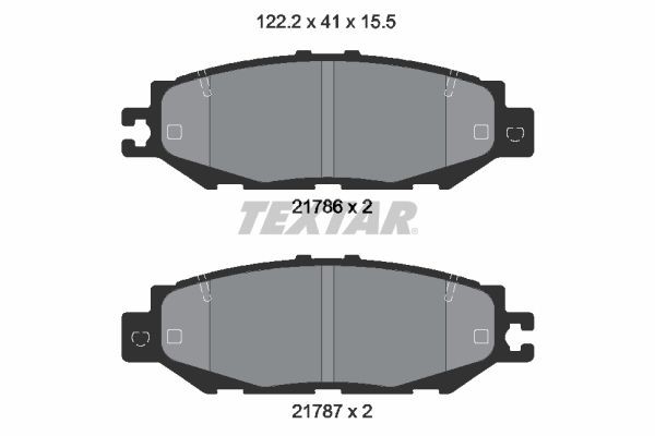 TEXTAR Kit pastiglie freni 2178601 TEXTAR 2178601 Pastiglie freno sportive Lexus LS UCF20 prezzo