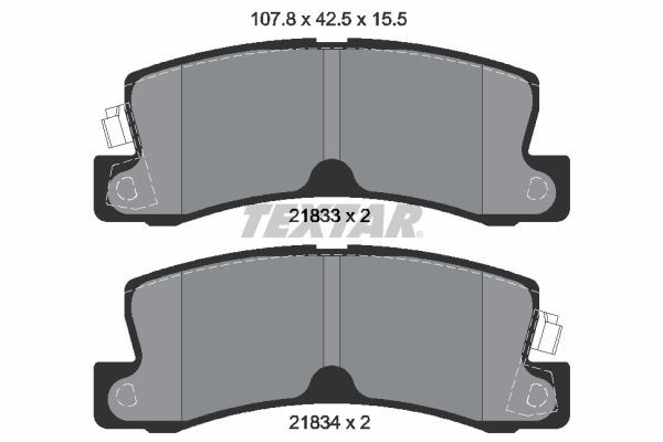 TEXTAR Piduriklotsid 2183301 2183301 Piduriklotsid TEXTAR LEXUS RX