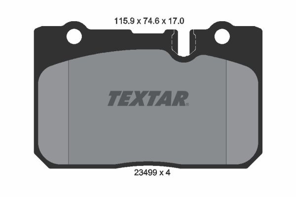 TEXTAR Kit pastiglie freni 2349901 TEXTAR 2349901 Kit pastiglie freni LEXUS LS II (XF20) 400 (UCF20_) 253 CV 1999