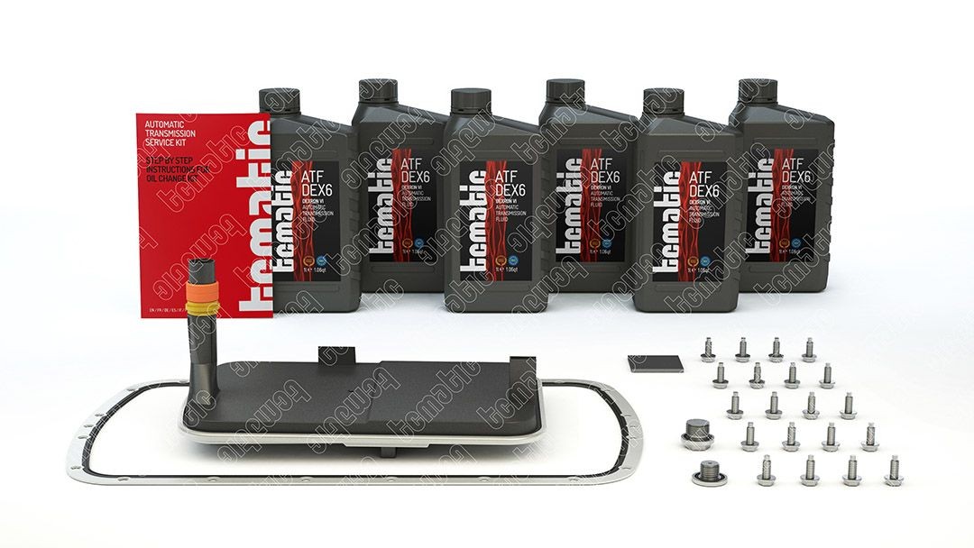 TCMATIC Sett til oljeskift, automatisk girkasse 105.104.0004 105.104.0004 Automatfilter TCMATIC BMW 1-serie
