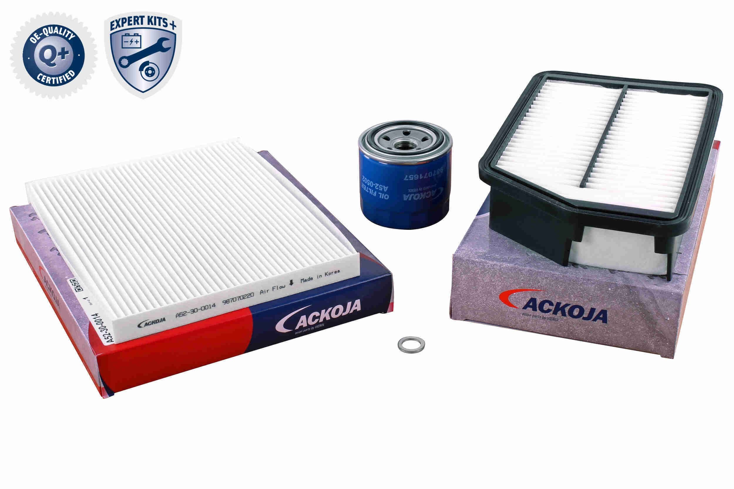 ACKOJA Filtersats A52-2000 A52-2000 ACKOJA servicekit och filtersats HYUNDAI S-COUPE