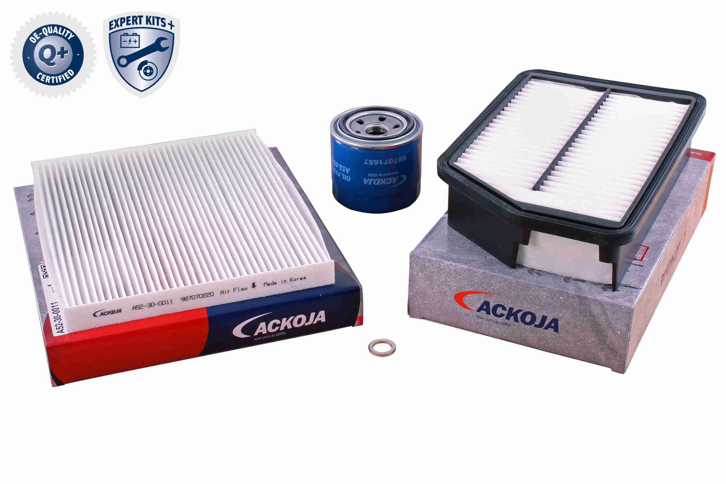 ACKOJA Filtersats A52-2002 A52-2002 ACKOJA servicekit och filtersats Hyundai S-COUPE