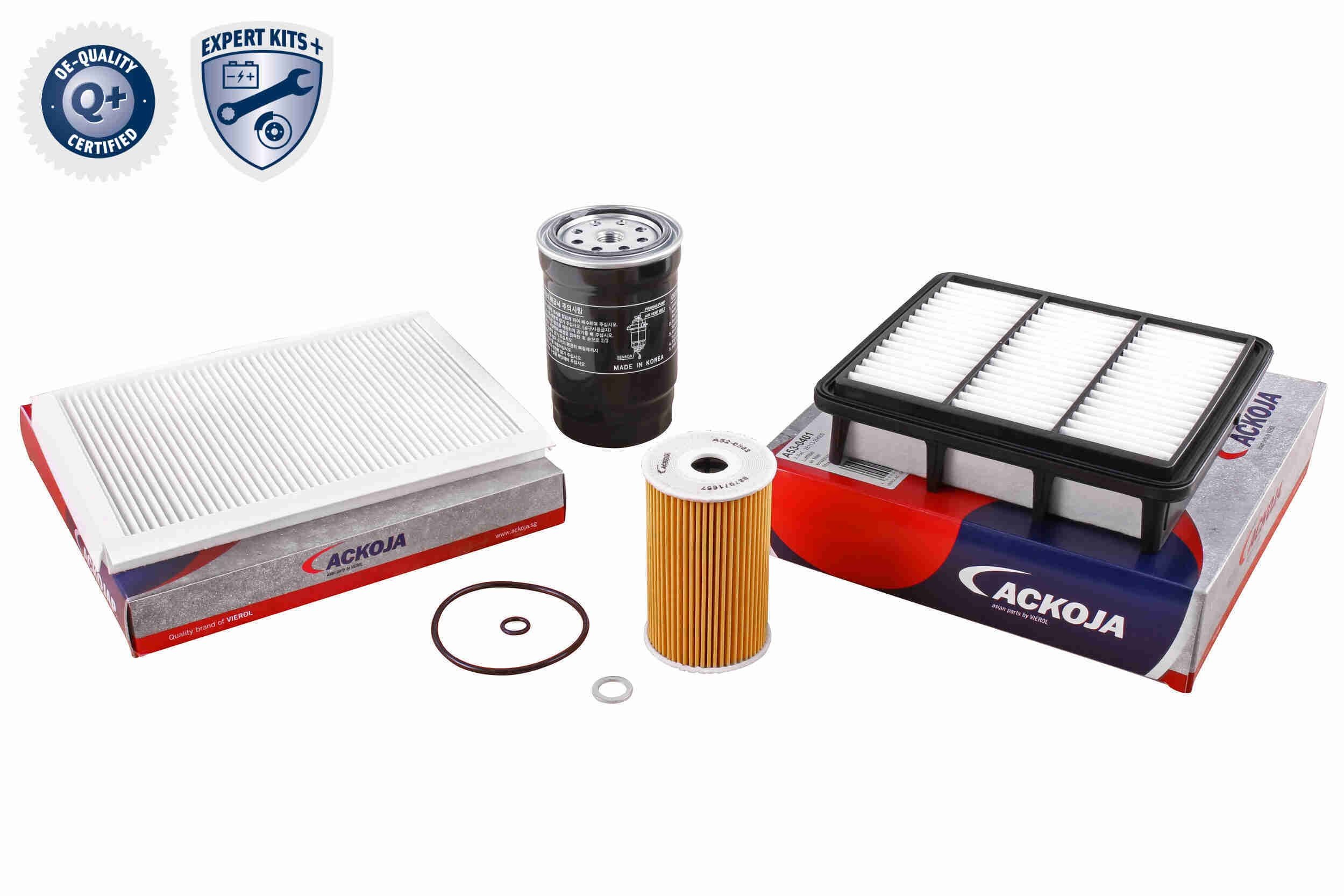 ACKOJA Filter kit A52-2006 ACKOJA A52-2006 Kia Ceed Sportswagon CD Servicekit og filtersæt til en rimelig pris