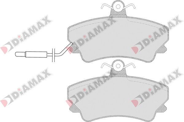 DIAMAX Brake pad set N09024 N09024 DIAMAX brake pads RENAULT 9