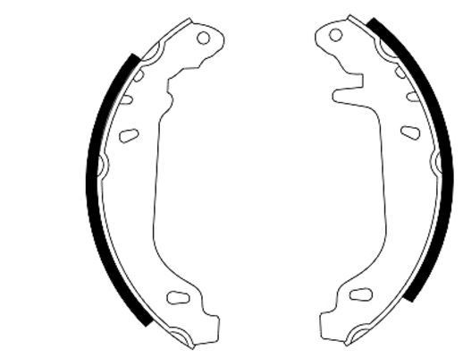 TEXTAR Piduriklotside komplekt 91037400 Trummelpiduriklotsid TEXTAR Renault SUPER 5 91037400