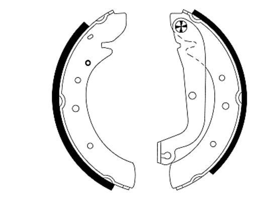 TEXTAR Bromsbacksats 91039500 91039500 TEXTAR bromsbackar Nissan MICRA
