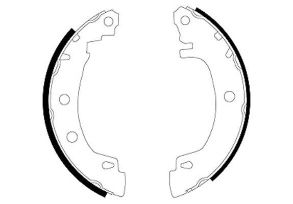 TEXTAR Bremsesko sett 91049500 Trommelbremser TEXTAR MASTER 91049500 billige