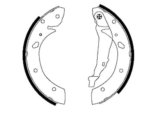 TEXTAR Bromsbacksats 91053400 91053400 TEXTAR bromsbackar Toyota CRESSIDA