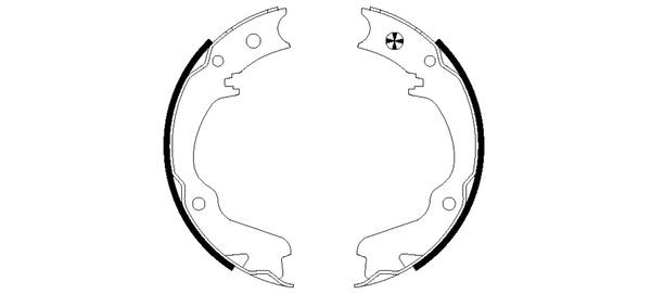 Handremschoenen TEXTAR 91055400 TEXTAR 91055400 Handremschoen set SUBARU FORESTER 1999